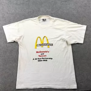 Vintage McDonalds Shirt Large Spell Out Graphic 1980s 80s * - Picture 1 of 13