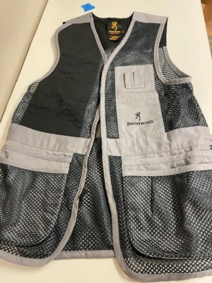 Browning Mesh Skeet Shooting Vest Grey, Medium New - Image 1 of 4