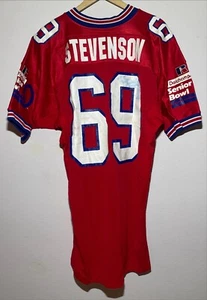 1995 JON STEVENSON #69 GAME USED SIGNED SENIOR BOWL JERSEY ALABAMA CRIMSON TIDE - Picture 1 of 8
