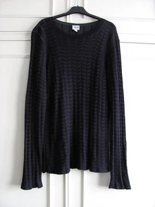GIORGIO ARMANI COLLEZIONI NAVY JACQUARD FINE KNIT JUMPER PULLOVER MENSWEAR 50 VG - Imagen 1 de 11
