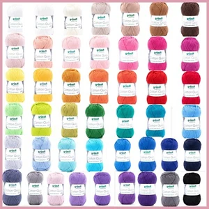 50g Cotton Quick Uni, Gründl, 55,00€/1kg,Baumwollgarn,Häkelgarn,Amigurumi,Puppen - Bild 1 von 46