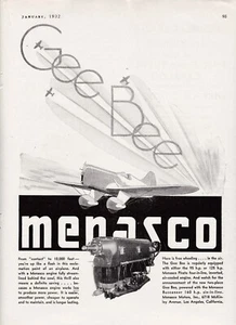 1932 Gee Bee Aircraft ad 8/26/2024j - Picture 1 of 1