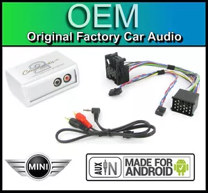 BMW Mini Cooper AUX Leitung Autoradio Android Smartphone Player Anschlussadapter - Bild 1 von 3