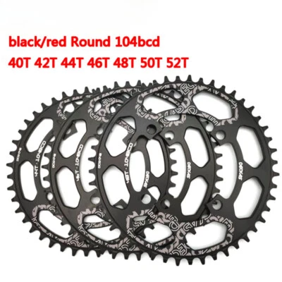104BCD Round 40-52T 8-12 Speed Aluminum Chainring for Mountain Bicycle - Image 1 of 4