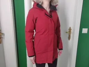 Canada Goose Arctic Mantel Jacke Parka Victoria Rot red Pelz XS 34 36 + Rechnung - Bild 1 von 13