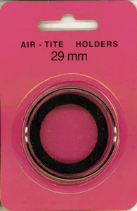 Air Tite 29mm Black Ring (Large Cents - Lib Cap/Bust/Classic) Coin Capsule (1) - Picture 1 of 1