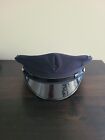 Chapeau robe de police uniforme 8 points J. MUSCATELLO 7 1/4 DC noir marine EXC