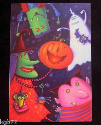 Leanin Tree Halloween Greeting Card Cats Kids Fall Funny Multi Color HW4 - Image 1 of 2