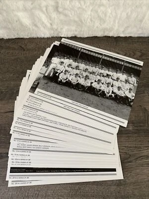 NY Yankees Daily News World Series Championship Teams 2 Sided Photos 8x10 Kodak - Image 1 of 4