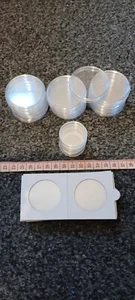 PREMIUM COIN CAPSULES ACRYLIC-45mm X 16, 4 X 30mm And Coin Stick Flips X 14 - Picture 1 of 7