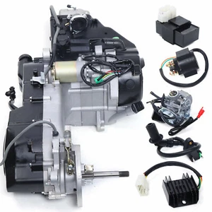 150CC 4 Stroke Long Case Complete Engine GY6 Single Cylinder Scooter ATV Go - Picture 1 of 11