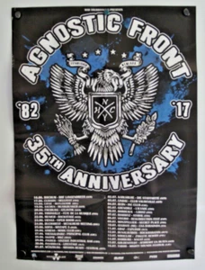 Agnostic Front POSTER Hardcore Punk Tour HUGE 33 x 23 Inch Heavy Metal Big Large - Picture 1 of 4