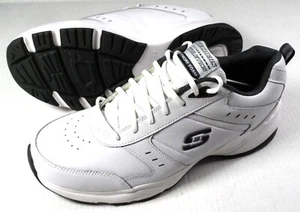 Neu Skechers Haniger Sportschuhe Sneaker Schuhe weiß Leder Gr. 13 #58355W für Herren - Bild 1 von 5