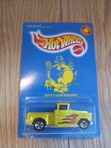 Hot Wheels LE Whites Guide Exclusive Flamed  Yellow '56 Flashsider Chevy Truck - Picture 1 of 5