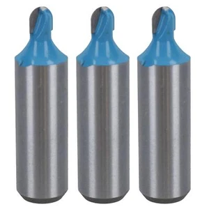 Paquete de 3 brocas de enrutador TCT Cove Box 6 mm D 3,2 mm radio herramienta de corte vástago de 1/2 - Imagen 1 de 6