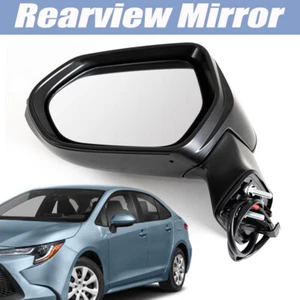 Espejo retrovisor plegable manual del lado del conductor negro para Toyota Corolla 2020-2022 con 3 pines - Imagen 1 de 12