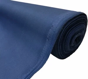 blue Heavy Duty Thick Waterproof Canvas Fabric 600D Outdoor Cover Sold By Metre - Picture 1 of 7