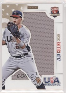 2014 Panini USA Baseball Box Set Jumbo Jerseys /49 Zack Collins #14