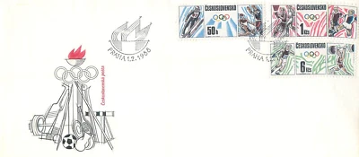 1. Czech R. FDC 1988 Winter & Summer Olympic Games - Calgary and Seoul - Image 1 of 2