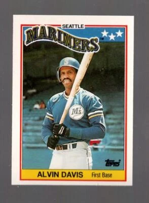 1988 Topps UK Minis Alvin Davis Seattle Mariners #17 Near Mint or Better - Image 1 of 2