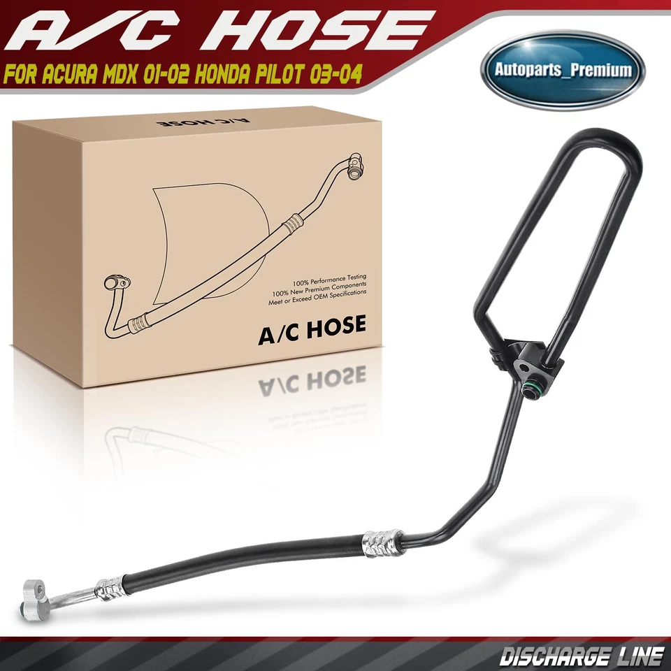Manguera de línea de descarga de refrigerante de aire acondicionado para Acura MDX 2001-2002 Honda Pilot 2003-04 Foto 1 de 4