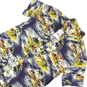 J.Crew Crewcuts Jungen Hawaiihemd Baumwolle 10 Kurzarm Button Down Blumenmuster - Bild 1 von 9