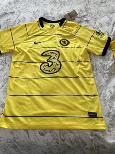 Chelsea FC Away Shirt 21/22 XL Yellow/Black - Picture 1 of 10