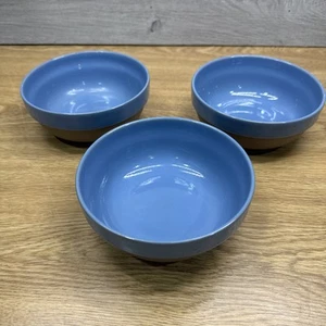 Midwinter Stoneware Blue Tan Brown Oven To Table 5-7/8” Soup /Cereal Bowl~4 Pc - Picture 1 of 7