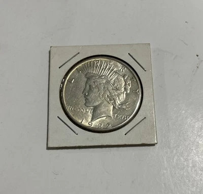 1922 Peace Silver Dollar - NGC MS 62 - Obverse Struck Thru Mint Error - 004 - Image 1 of 2