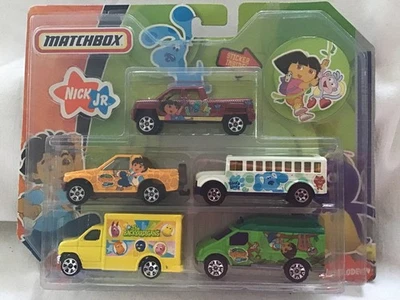 MATCHBOX (L2187) US ISSUE 5 PACK GIFT SET - NICK Jr - ON CARD - Image 1 of 3