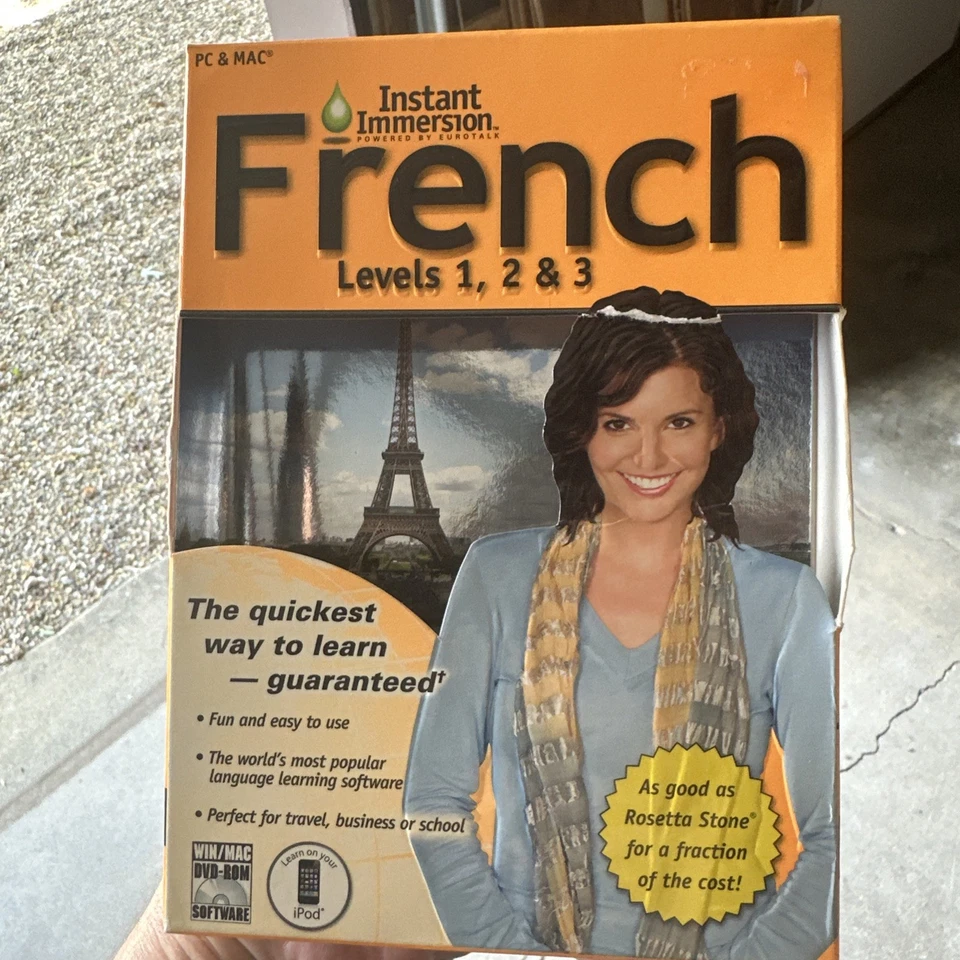 Instant Immersion French Levels 1,2,3 Language Learning Software - Image 1 of 3
