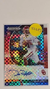 2020 PRIZM DRAFT JALEN HURTS RED/WHITE/BLUE AUTO RC #99 70/99 - Bild 1 von 2