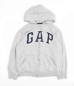 Gap Boys Grey Full Zip Hoodie - Large, Casual Wear - Picture 1 of 12