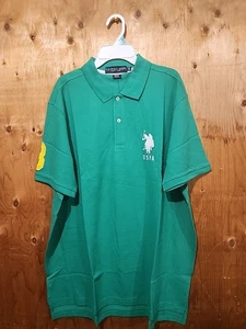 U.S Polo Assn. Men's Short Sleeve Polo Shirt. Color: Green. Size XL. - Bild 1 von 7