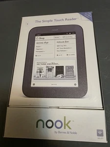 Barnes Noble Nook BNRV300 Simple Touch 6” Tablet Reader - Tested in Box - Picture 1 of 4