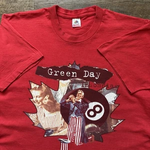 Vintage 1995 Mens XL Green Day Insomniac Canadian Tour Punk Rock FOTL Shirt - Picture 1 of 11