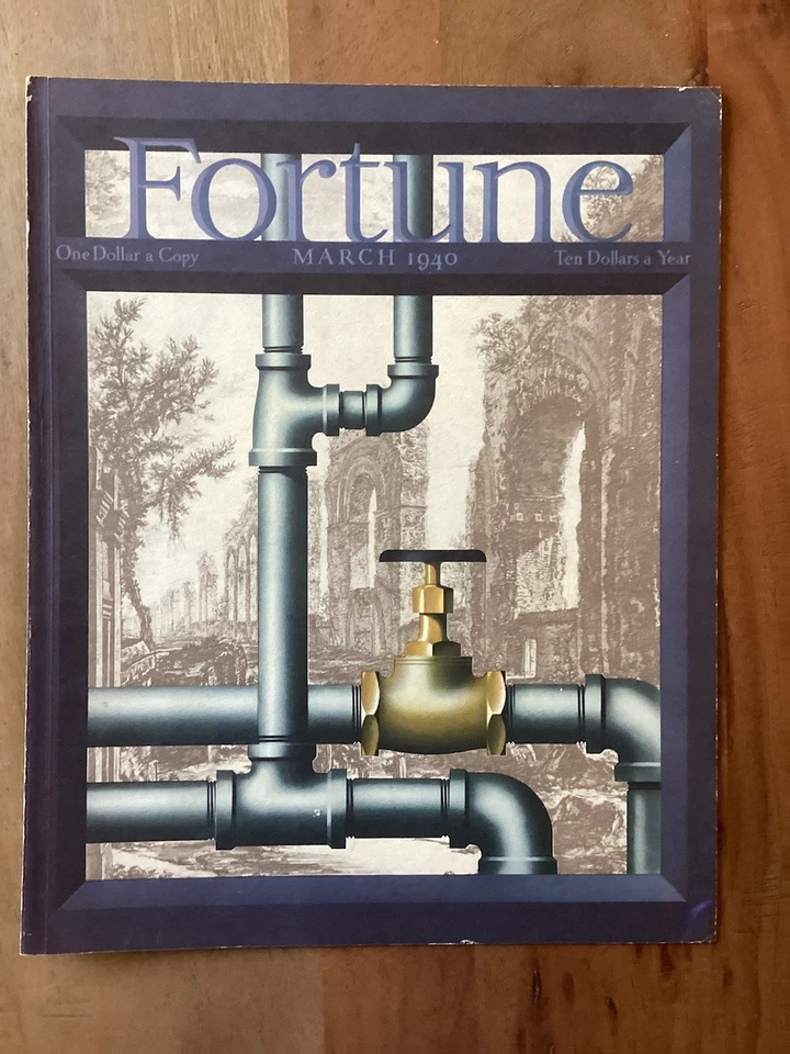Fortune Magazine March 1940 Cover Only - Image 1 of 1