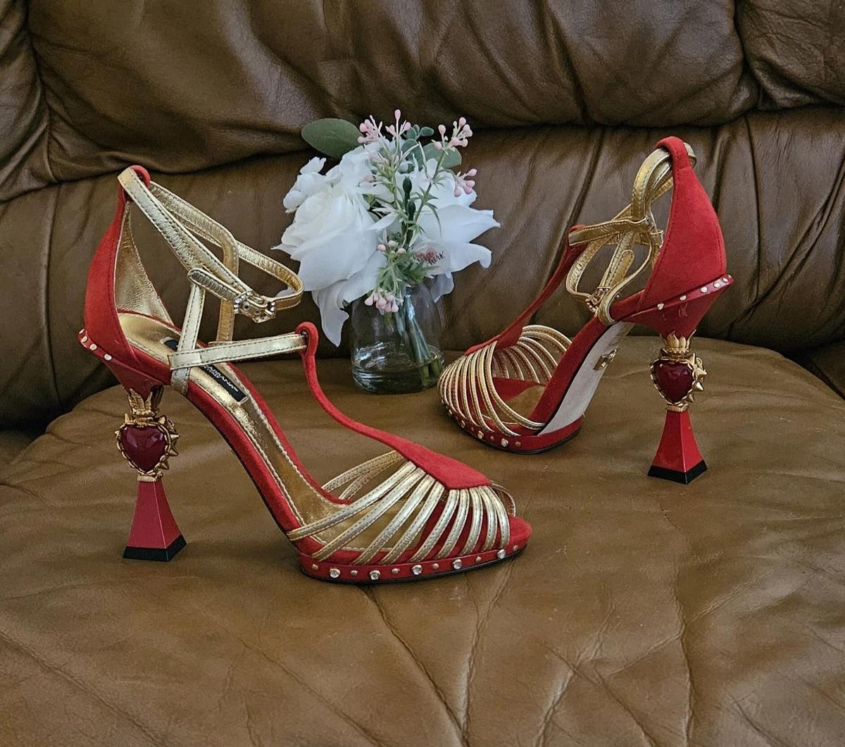 希少 ドルガバ アンクルストラップ パンプス DOLCE&GABBANA Dolce&Gabbana Multicolor Women's Ankle Strap for sale | eBay