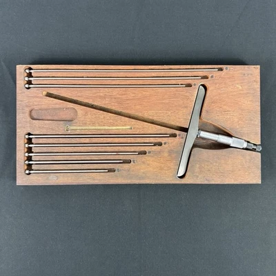 Starrett No. 445 Micrometer Depth Gage with Ratchet Thimble (Used) - Image 1 of 3