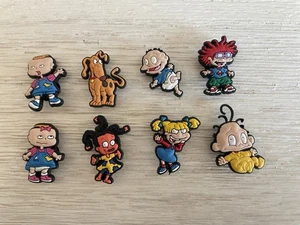 Rugrats Crocs Shoe Charms 8 Piece Lot Nickelodeon 90’s TV Cartoon Collectibles - Picture 1 of 6