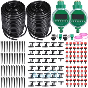 25M Plant Garden Drip Irrigation System Hose Spray Watering Sprinkler DIY Kit - Picture 1 of 18