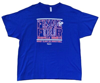 Nashville Hornets Class 2A Basketball 2022 Final Four T-shirt Size 3XL Blue - Image 1 of 4