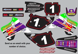Graphic Kit for 1992-1993 Kawasaki KX125 250 KX250 125 Decals logo sticker - Picture 1 of 3