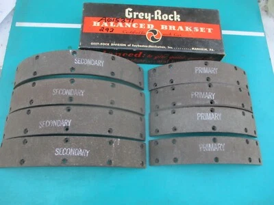 FORROS DE FREIO (conjunto de 4 rodas) 1942 -1953 OLDSMOBILE, Pontiac, Chevy, Nash - 292 - Imagem 1 de 4