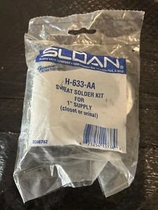 Sloan h-633-aa sweat solder kit for 1" supply, closet or urinal - Picture 1 of 2
