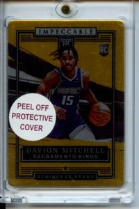 Panini Impeccable Davion Mitchell Rookie Gold Plate /10 - Picture 1 of 2