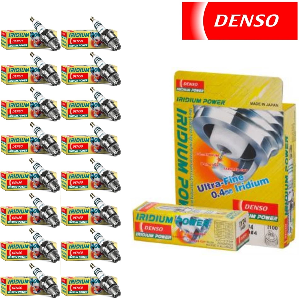 Pacote com 16 velas de ignição Denso Iridium 1999-2003 Mercedes-Benz CLK430 4,3L - Imagem 1 de 4