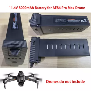 11.4V 8000mAh Battery for AE86 Pro Max Drone Quadcopter-Carbon Fiber Black - Bild 1 von 2