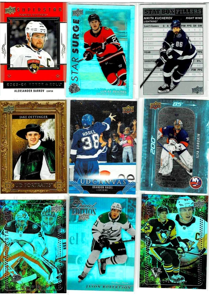 Single Card - 2023-24 Upper Deck Series One Hockey Insert/Parallel - You Pick! - Image 1 of 1