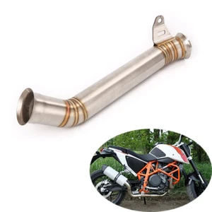 Slip On Original Muffler Mid Exhaust Link Pipe Modified for Duke 690 2012-2018 - Picture 1 of 9